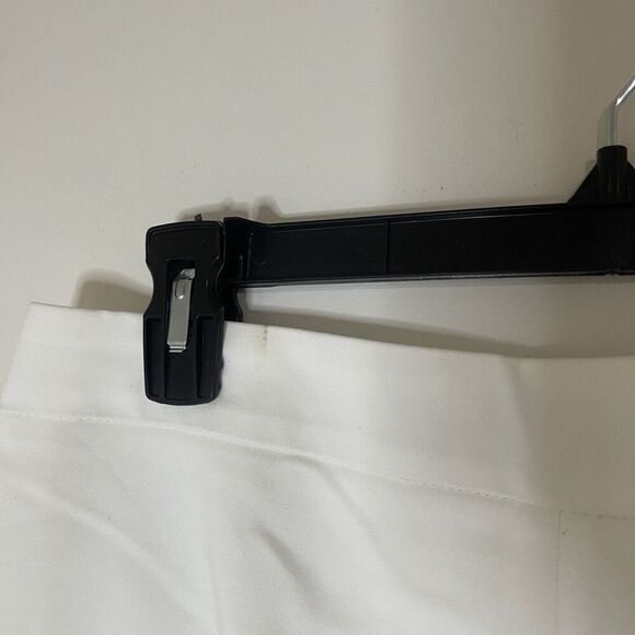 NEW! Karen Millen Cotton sateen tailored slim leg ivory white trouser pants US 6 - Picture 5 of 6